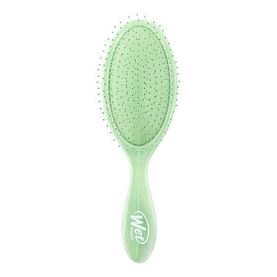 NATURAL GREEN MARBLE HAIRBRUSH